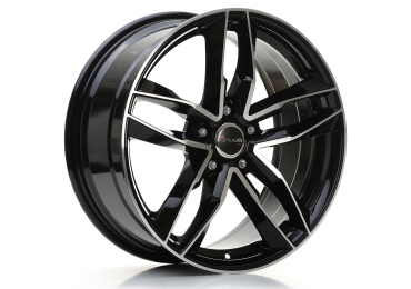 AF16 10x 21 +30 5x112 AVUS 66,6 BLACK POLISHED